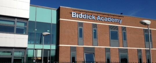 Biddick Academy 3D Lettering